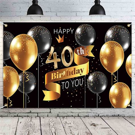 40 birthday banner